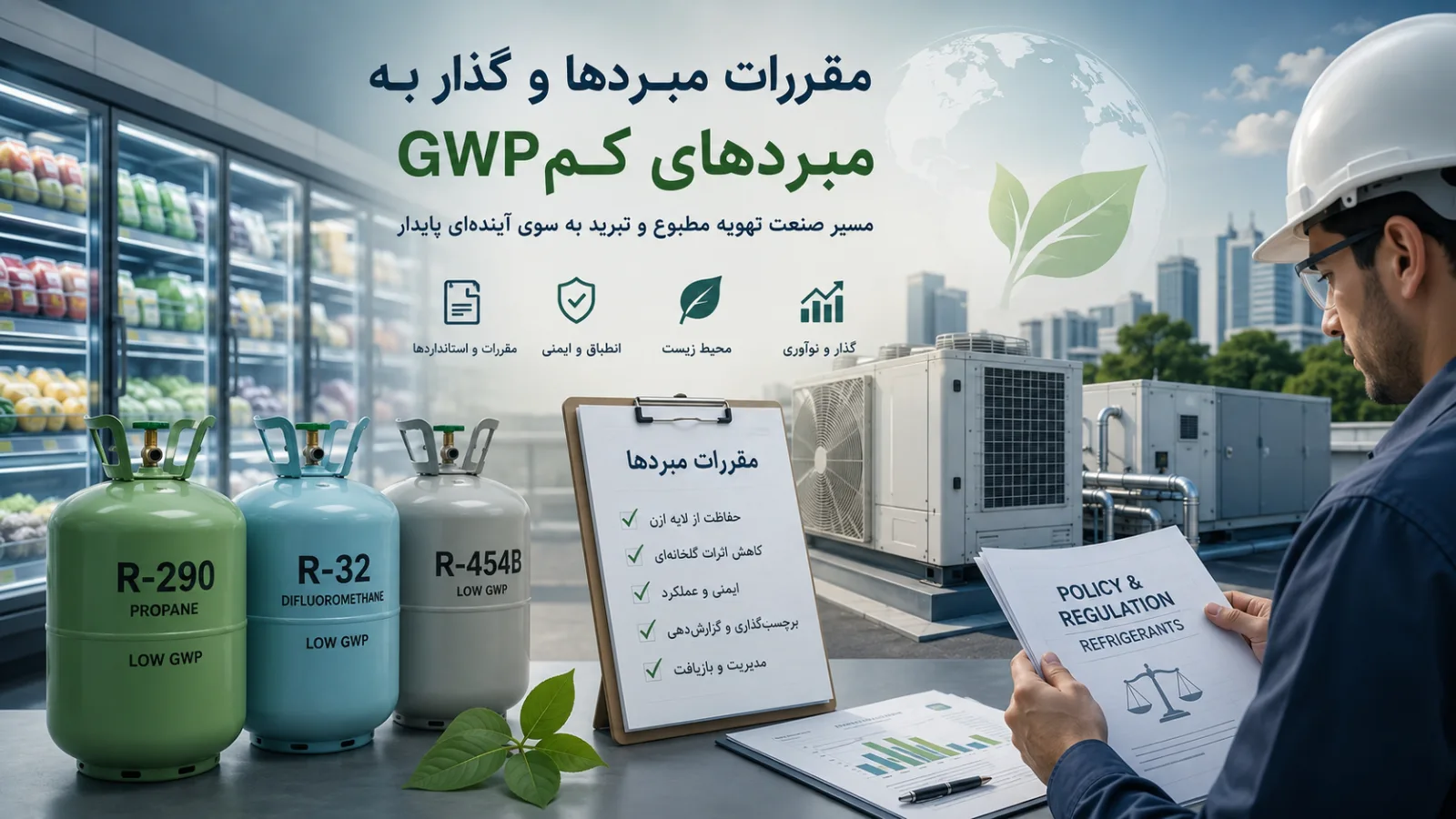 درخواست AHRI برای بررسی قانون جدید EPA درباره مبردهای کمGWP